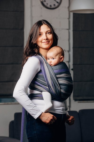 Woven wrap LennyLamb - Smoky - Lilac