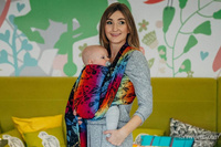 Chusta tkana Lenny Lamb Ważki Tęczowe Dark