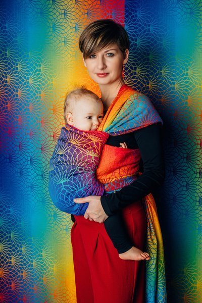 Woven wrap LennyLamb - Rainbow Lotus