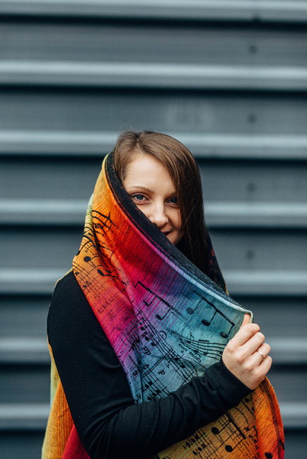 Long Cardigan LennyLamb: Symphony Rainbow Dark