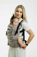 LennyLamb Baby carrier: LennyUpGrade: Little Herringbone Almond