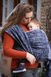 Woven Wrap Yaro Sparkling Ultra Navy Grey Repreve