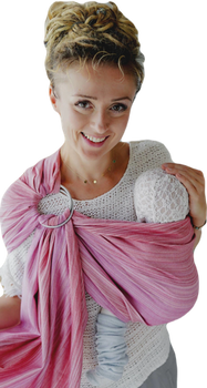 Chusta kółkowa Little Frog - Bambusowy Rubin