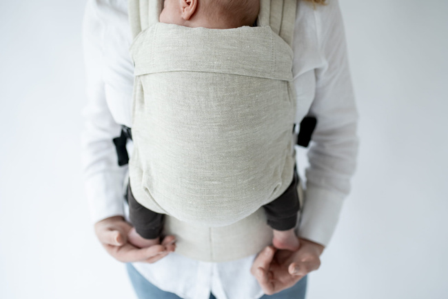 Baby Carrier Qusy Mini - Linen Beige  2.0