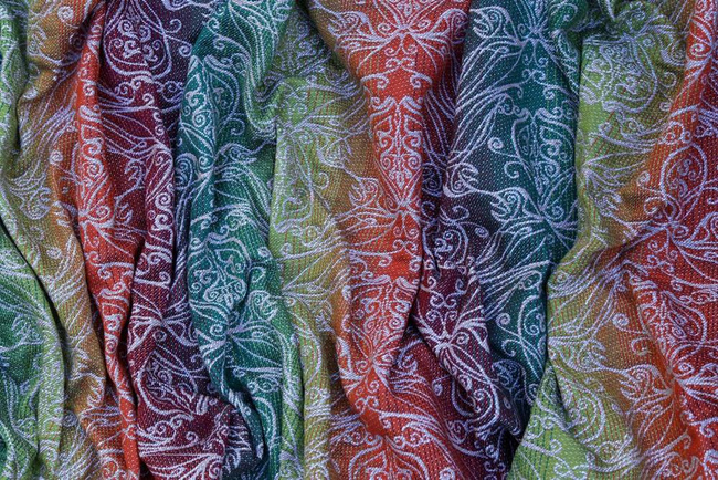 Szal Yaro Elvish Trinity Tawny Rainbow Wool