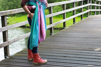 Chusta kółkowa Yaro Braid Spring Sunrise Grad Repreve