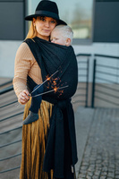 Chust tkana LennyLamb - Pawi Ogon - Pitch Black