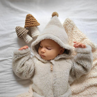 Zaffiro - Kurteczka Meri 100% wełna - Baranek 110/116 Beige 