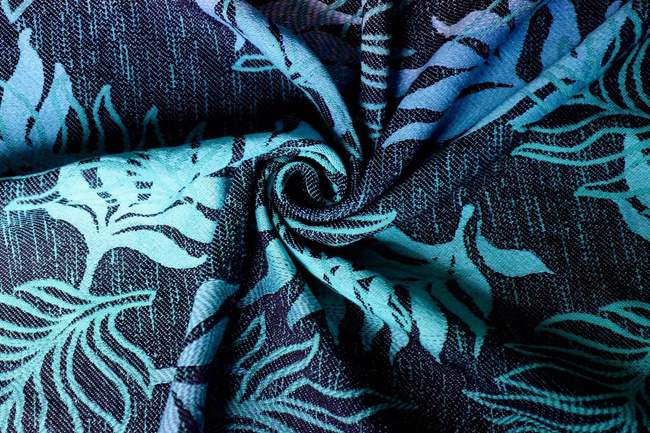 Chusta tkana Yaro Sling - Oasis Duo Aqua Grad Emerald Navy Wool 