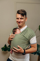 LennyLamb Stretchy/Elastic Baby Sling - Sage (5m.)