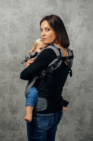 Nosidełko LennyLamb - LennyGo Jodełka Ombre Szary