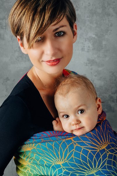 Woven wrap LennyLamb - Rainbow Lotus