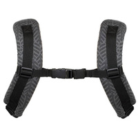 Zaffiro - Adjustable baby carrier Ergo Air Graphite Leaves