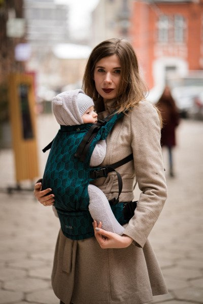 Baby carrier Kavka Multi-age baltic shade