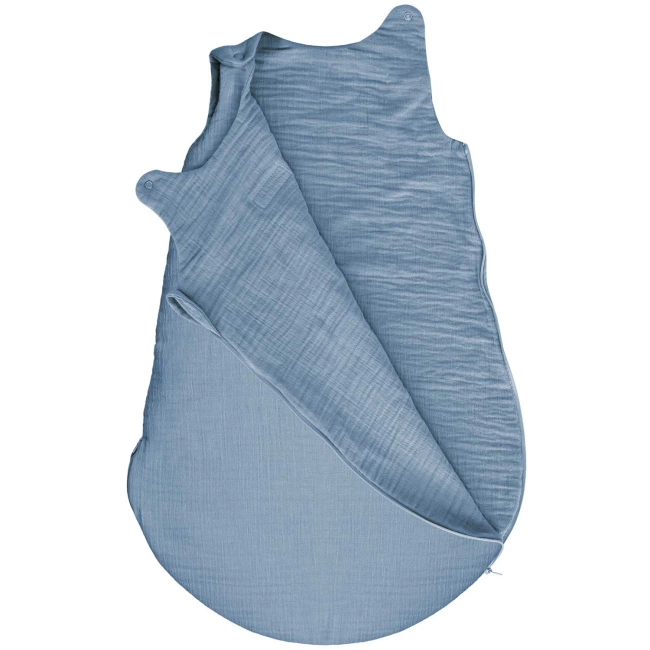 Zaffiro - Zaffiro Full Muslin Sleeping Bag 0.5 TOG 0–6m  - Baby Blue