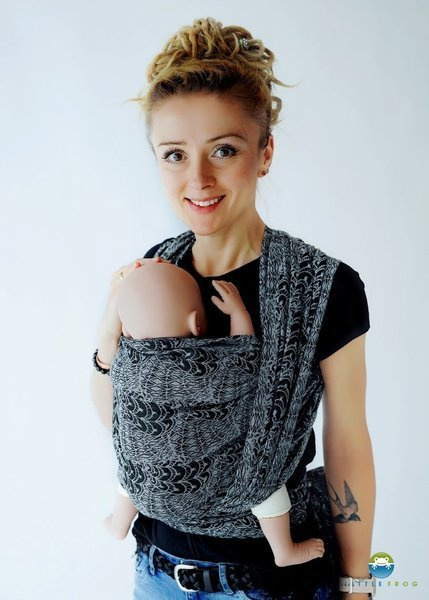 Chusta tkana Little Frog - Merino Boho