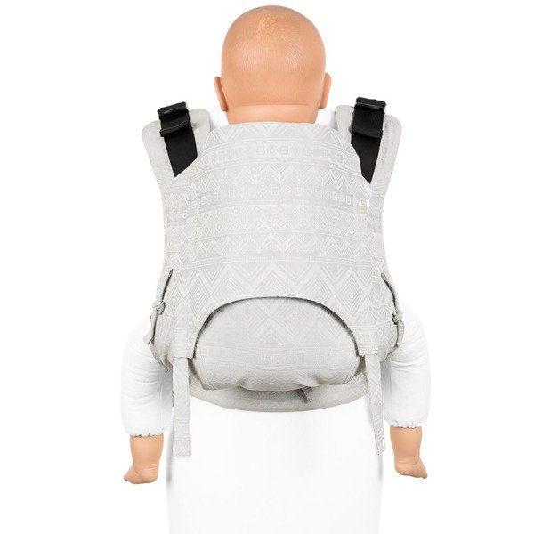 Nosidełko regulowane Fidella Fusion 2.0 Cubic lines Pale Grey