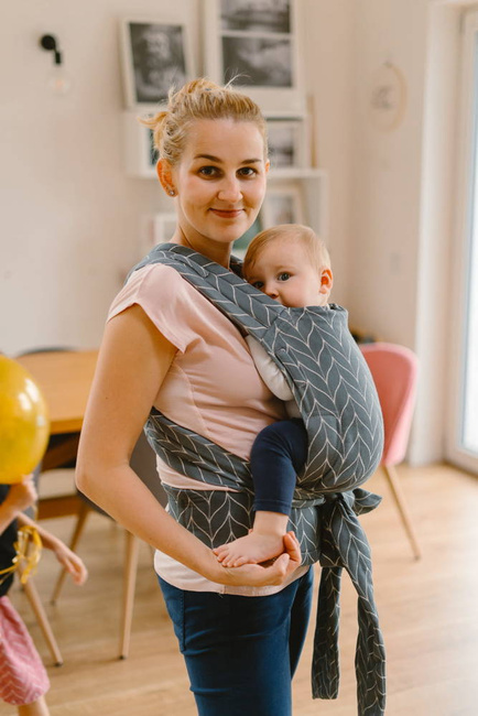 Nosidełko Kavka Handy - Sleet Blue Braid