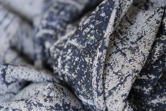 Chusta kółkowa Yaro Sparkling Ultra Navy Grey Repreve