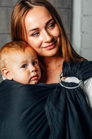 Basic Line LennyLamb Ring Sling - Little Herrinbone Black Ebony