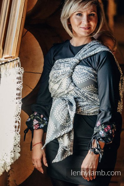 Chusta tkana Lenny Lamb Folkowe Serca