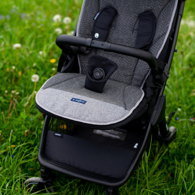 Zaffiro Wkładka do wózka Wełna premium Szara 85 cm