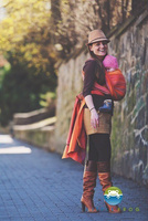 Chusta tkana Little Frog - Malinowy Rodonit