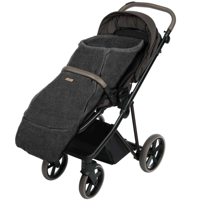 Zaffiro - Śpiworek Maxi 0-36 miesięcy Wełna Premium - Sierra Anthracite