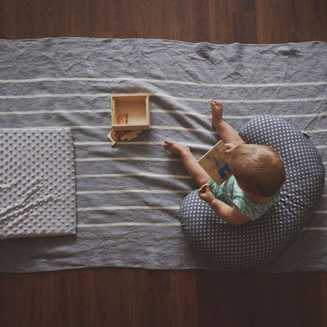 Zaffiro - Alba Cotton Blanket 75x100 grey