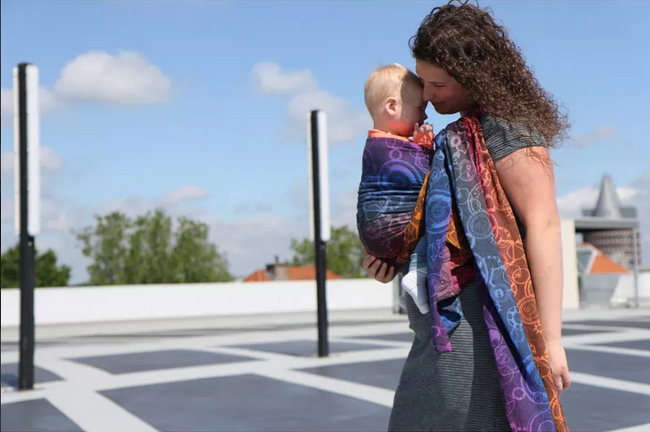 Chusta kółkowa Yaro Quantum Marbella Grad Black Tencel Linen