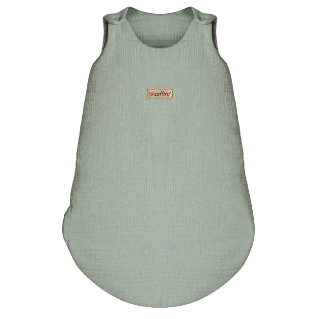 Zaffiro - Zaffiro Full Muslin Sleeping Bag 0.5 TOG 0–6m  - Mint