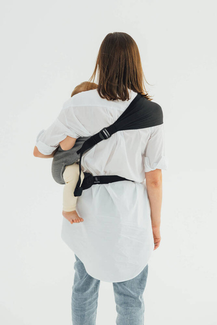 Baby Carrier LennyLamb LennyHip - Little Herringbone Ombre Grey