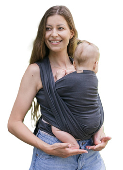 Woven wrap Zaffiro Be Close - Roma: Anthracite