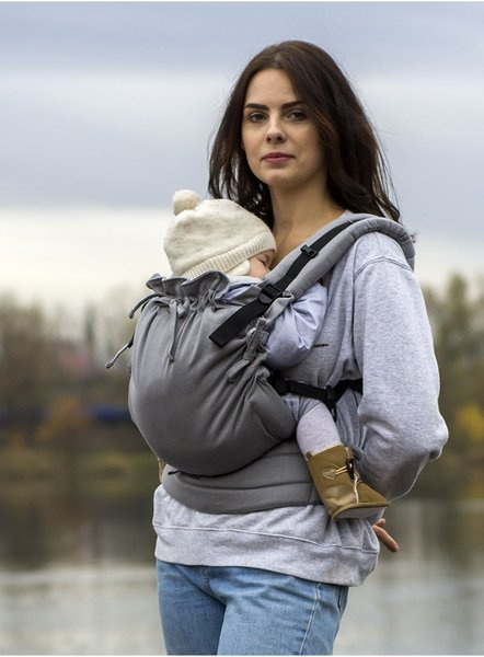 Nosidełko Kinder Hop Multi Soft: Little Herringbone Grey