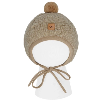 Zaffiro - Czapeczka Tulip 100% wełna - Baranek S (0-6m) Brown