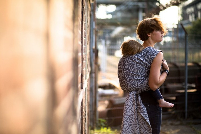 Chusta kółkowa/Ring Sling EverySlings fLOVEr Dark