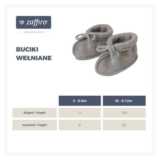Baby shoes Wool premium Brown