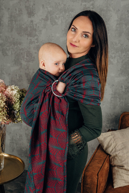 LennyLamb Ring Sling - Deco Maroon Moss
