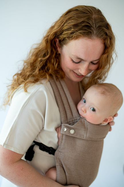 Qusy adjustable ergonomic carrier  2.0 - Walnut Twill Bamboo