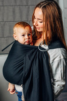 Basic Line LennyLamb Ring Sling - Little Herrinbone Black Ebony