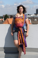 Chusta kółkowa Yaro Quantum Marbella Grad Black Tencel Linen