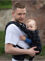 Nosidełko Kinder Hop Multi Grow: Dots Dark Grey