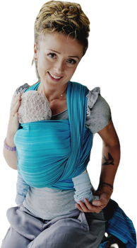 Chusta tkana Little Frog - Akwamaryn