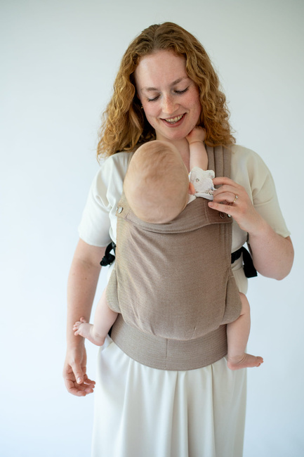 Qusy adjustable ergonomic carrier  2.0 - Walnut Twill Bamboo