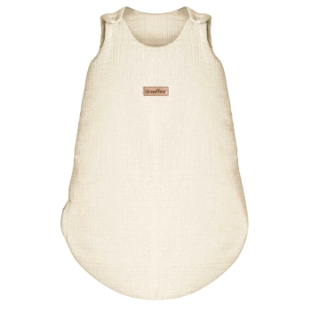 Zaffiro - Zaffiro Full Muslin Sleeping Bag 0.5 TOG 0–6m Beige