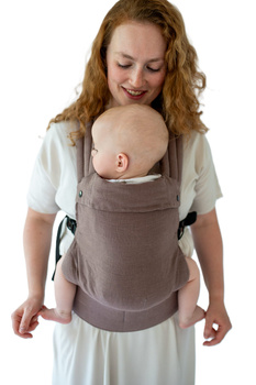 Baby Carrier Qusy Mini 2.0 - MOCHA MOUSSE LINEN
