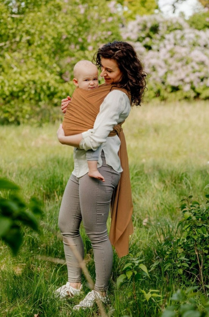 Elastic Baby Wrap - Dark Beige (5 m.)