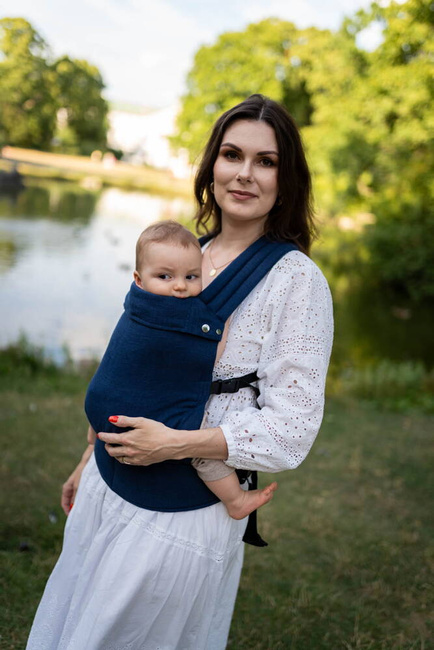 Nosidełko regulowane Qusy - Linen Navy