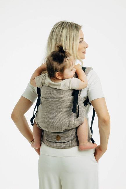 LennyLamb Baby carrier: LennyUpGrade: Little Herringbone Almond