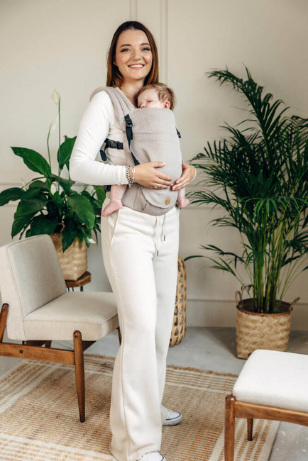 LennyLamb baby carrier - LennyLight - Little Herringbone Almond